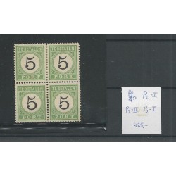 Curaçao P2fb in block 4 with 2x P2-I and P2-II MH/unused CV 475 €