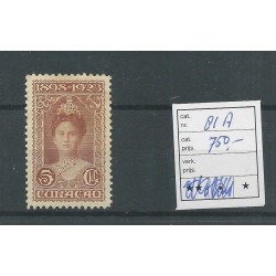 Curaçao 81A  Wilhelmina  5Gld  MH/unused CV 750 €  Certificate !!!