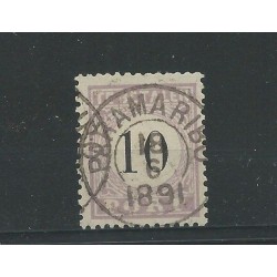 Suriname P3-IV Postage due 1886  VFU/used CV 400 €