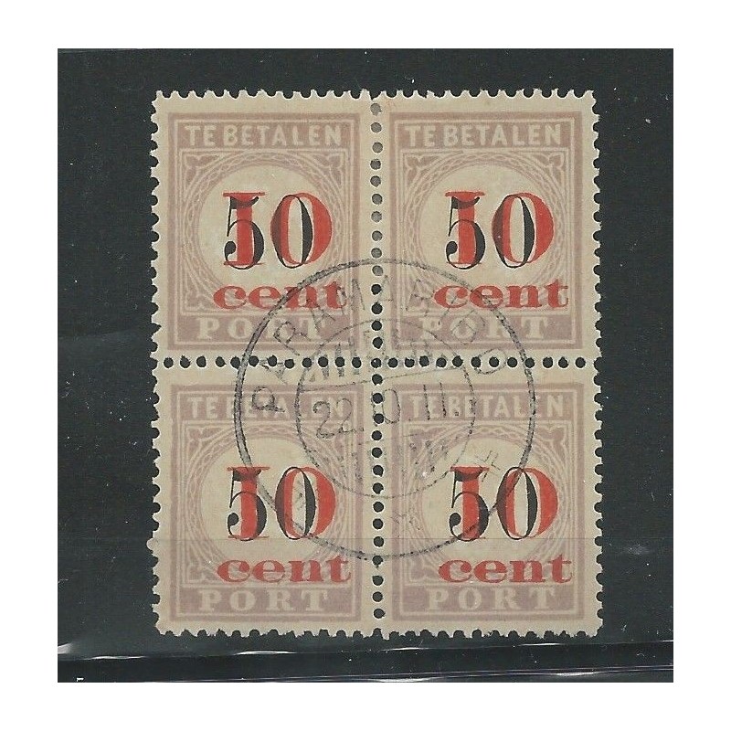 Suriname P16-I/P16-III in block of 4 VFU/used CV 625 €