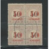 Suriname P16-I/P16-III in block of 4 VFU/used CV 625 €