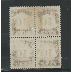 Suriname P16-I/P16-III in blok van 4 VFU/gebr CV 625 €