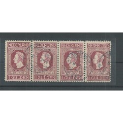 Netherlands 98 Jubilee  strip of 4  VFU/used  CV  100++ €