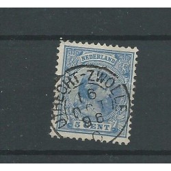 Netherlands 35 with " UTRECHT-ZWOLLE-C 1896"  VFU/used  CV 8 €
