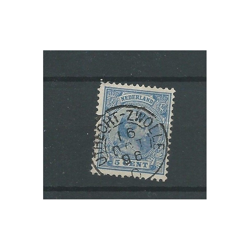 Netherlands 35 with " UTRECHT-ZWOLLE-C 1896"  VFU/used  CV 8 €