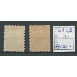 Curaçao 69B-69C Wilhelmina  MH/unused   CV  45 €