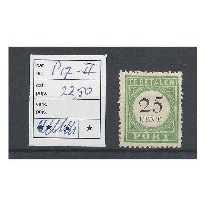 Curacao  P17-II  Port 1892  MH/ongebr CV  22,5 €