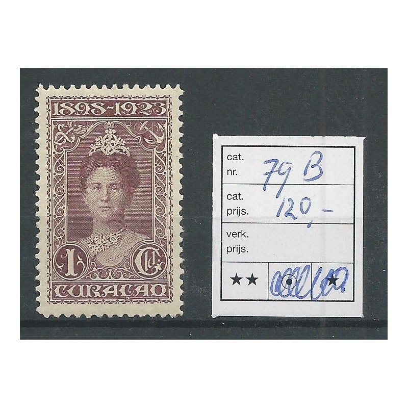 Curaçao  79B Wilhelmina  MNH  CV  120 €