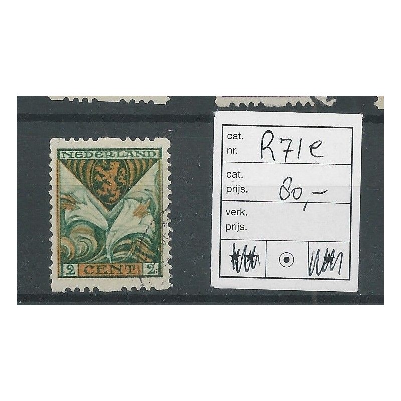 Nederland R71e   Kind 1925  VFU/gebr  CV  80 €