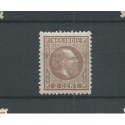 Dutch East Indies 5F Willem III 1870  MH/unused  CV 125 €