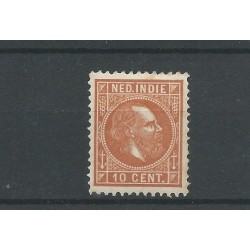 Dutch East Indies 9F Willem III 1870  MH/unused  CV 50 €