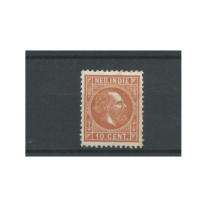 Dutch East Indies 9F Willem III 1870  MH/unused  CV 50 €