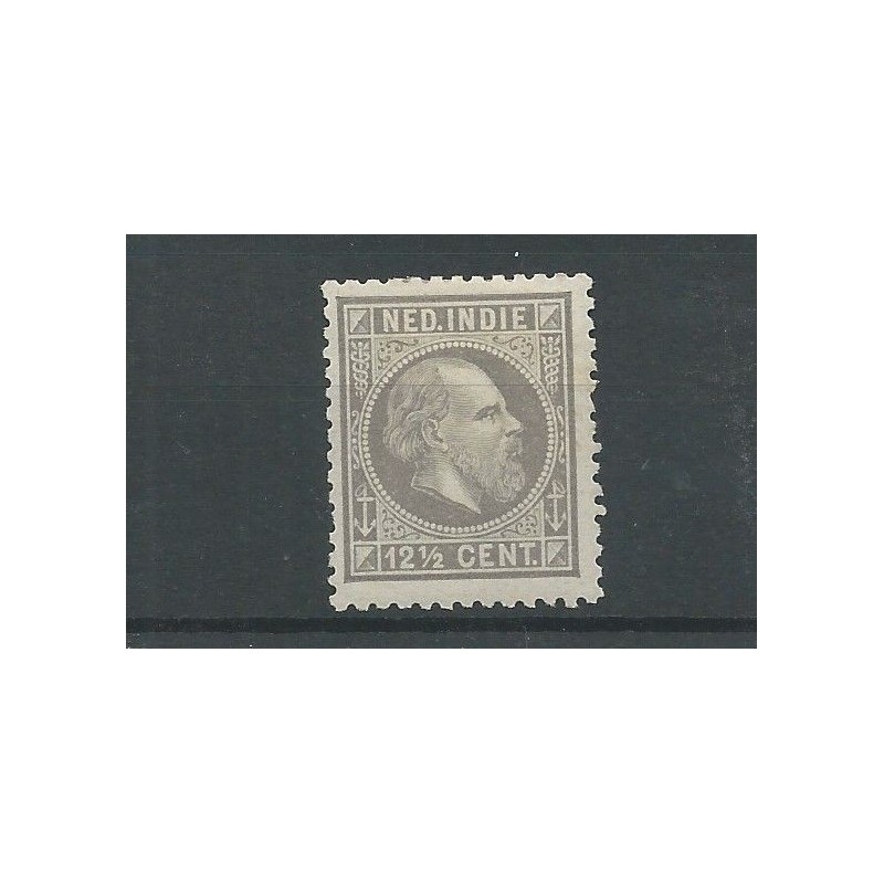 Ned. Indie 10H Willem III 1870  MH/ongebr  CV 12€