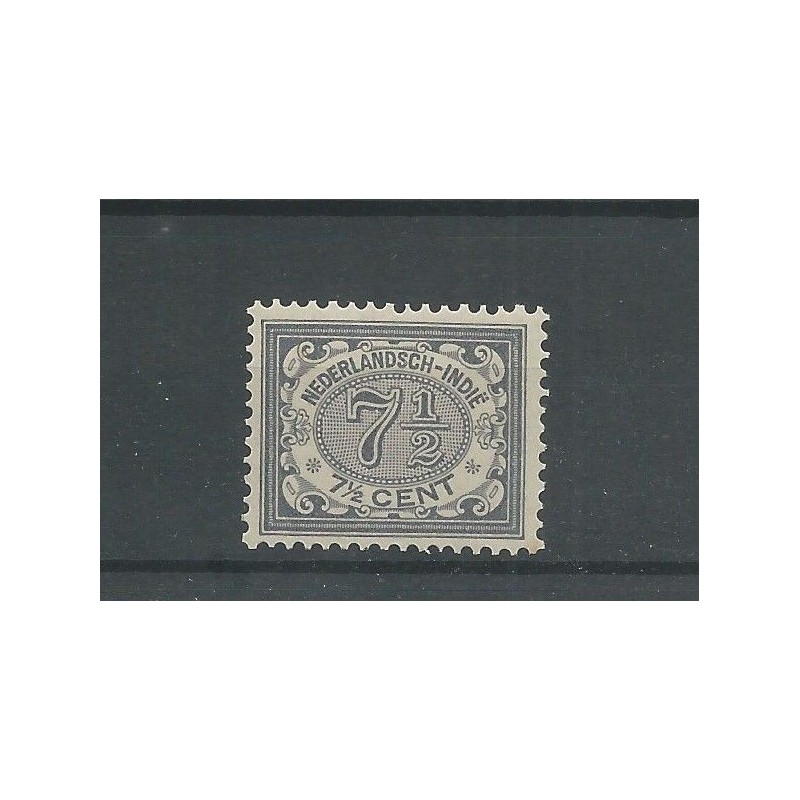Ned. Indie 47 Cijfer 7,5ct plaatfout  MNH/postfris  CV 60 €