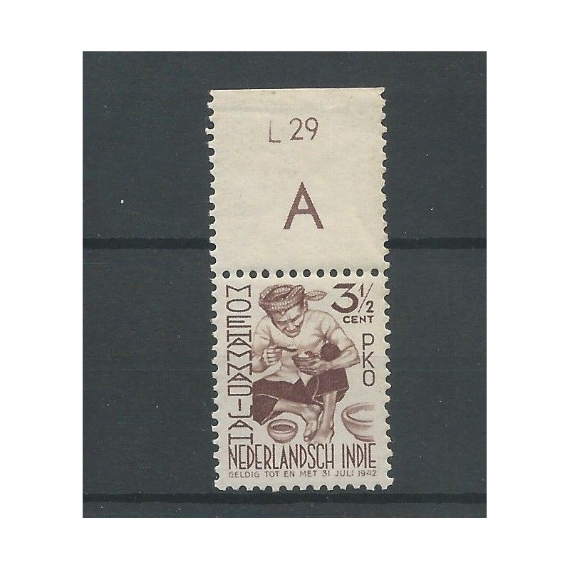 Ned. Indie  294 met velrandtekens  MNH/postfris  CV 15+ €
