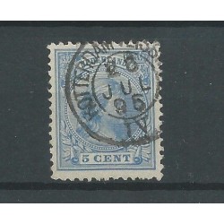 Netherlands 35 with "ROTTERDAM-VLISSINGEN-IV 1896"  VFU/used  CV 45 €