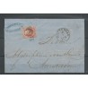 Netherlands 5 on cover Rotterdam-Amsterdam 1865 VFU/used  CV 40+ €