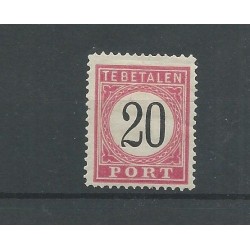 Dutch East Indies  P9A-II  Postage due 20ct  MH/unused  CV 175  €
