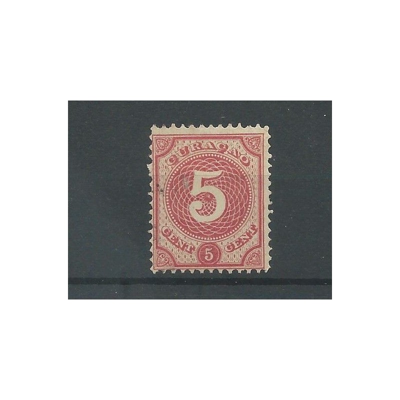 Curaçao 17 Numeral 5ct  MH/unused  CV 31  €