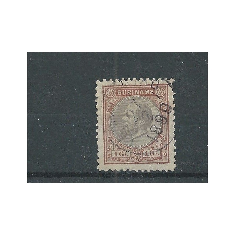 Suriname 11F WIllem III 1873  VFU/used  CV 65 €