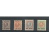Suriname 37-40 Provisional issue MH/unused  CV 220 €