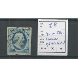 Netherlands 1b with LOENEN broken cirkel VFU/used  CV 55 € +250 Eysiga