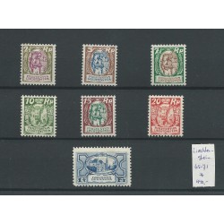 Liechtenstein 65-71   Freimarke 1925/27  MH/ongebr   CV 440 €