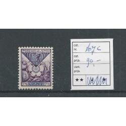 Netherlands 167c with paskruis onder MNH  CV 90 €