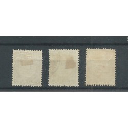 Netherlands P15b, P16b, P20b  Lange Breukstreep VFU/used  CV 3,50 €
