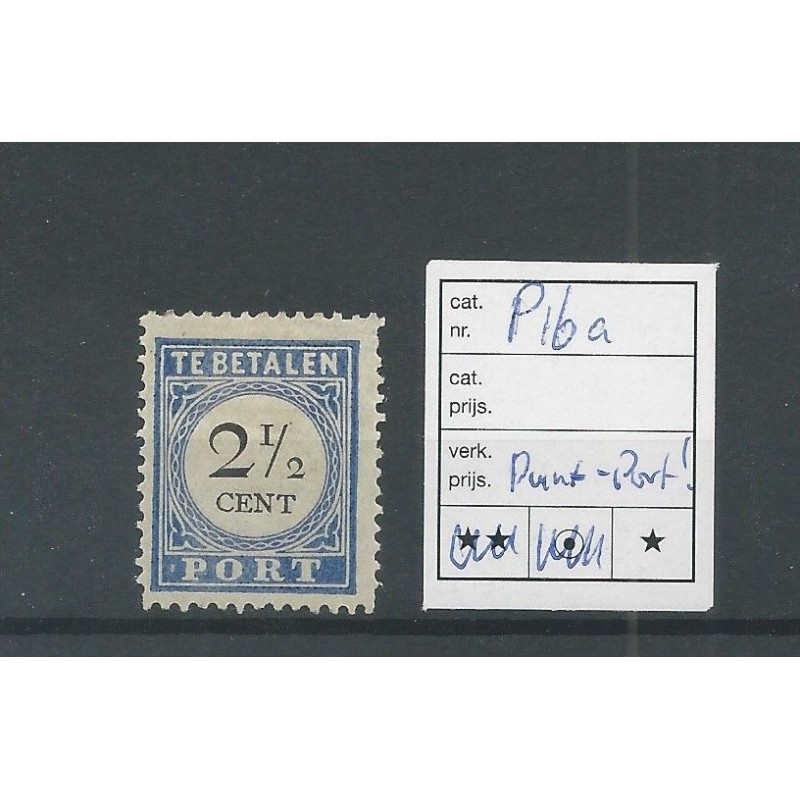 Netherlands P16a with "punt-port" MH/unused  CV 10+ €