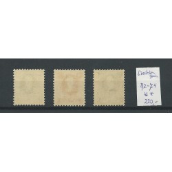 Liechtenstein 72-74 Geburtstag des Fürsten  MNH CV 220 €