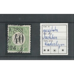 Curaçao P9-III Postage due "Gespleten kaderlijn"  VFU/used  CV 15++ €