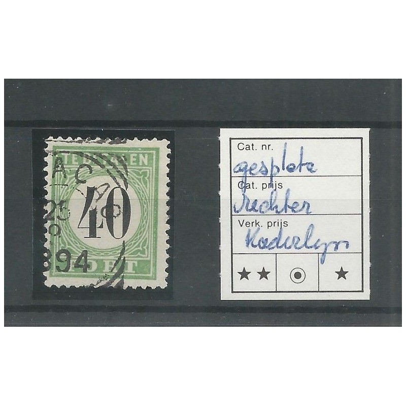 Curacao P9-III Port "Gespleten kaderlijn"  VFU/gebr  CV 15++ €