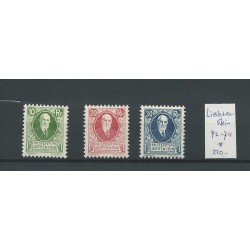 Liechtenstein 72-74 Geburtstag des Fürsten  MH/unused CV 220 €