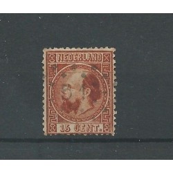 Netherlands 9 with numeral dot cancel 51 VFU/used CV 52,50 €
