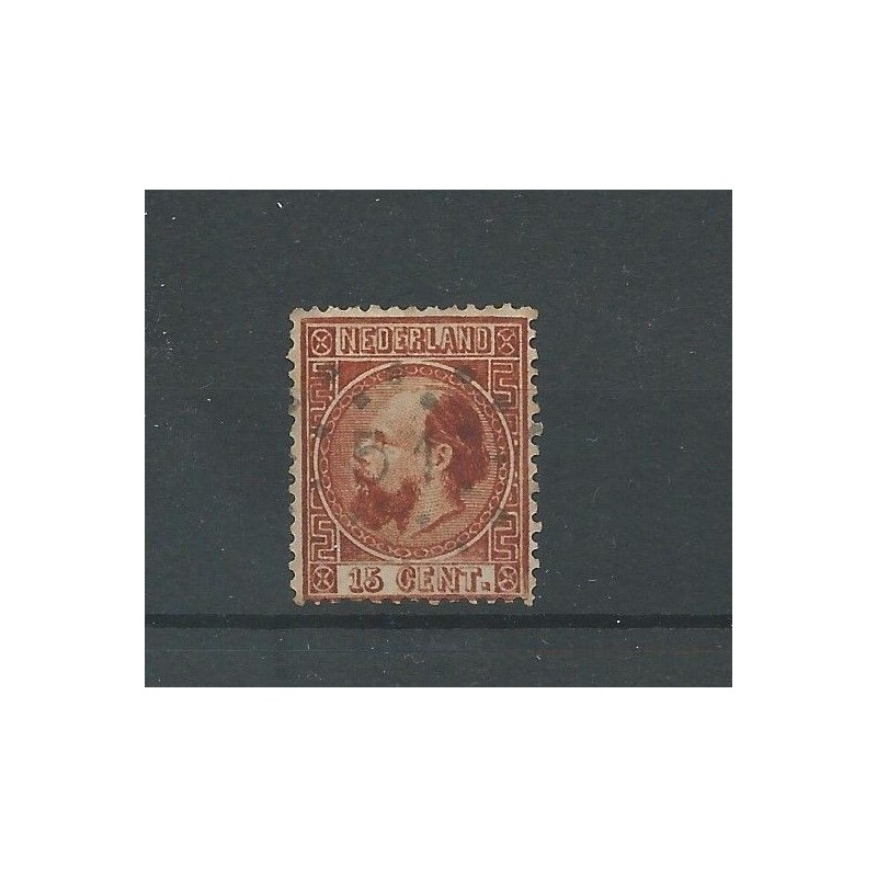 Netherlands 9 with numeral dot cancel 51 VFU/used CV 52,50 €