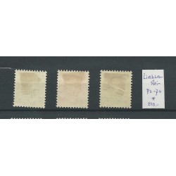 Liechtenstein 72-74 Geburtstag des Fürsten  MH/unused CV 220 €