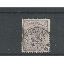 Netherlands 18 with ROZENDAAL-twee letter  VFU/used CV 150+ €