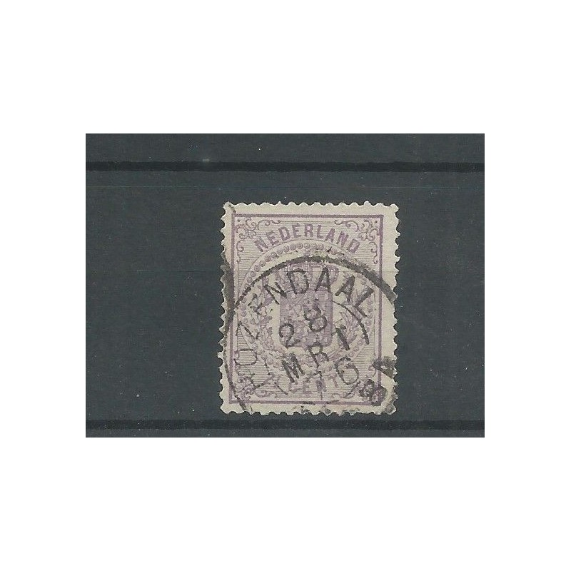 Nederland 18 met ROZENDAAL-twee letter  VFU/gebr CV 150+ €