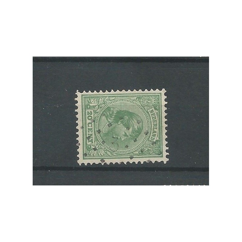 Netherlands 40 with numeral dot cancel 3 VFU/used CV 250 € EXTREMELY FINE !!!