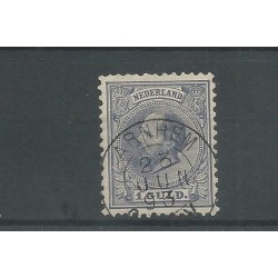 Nederland 28 met "ARNHEM 1893" kleinrond VFU/gebr  CV 50  €