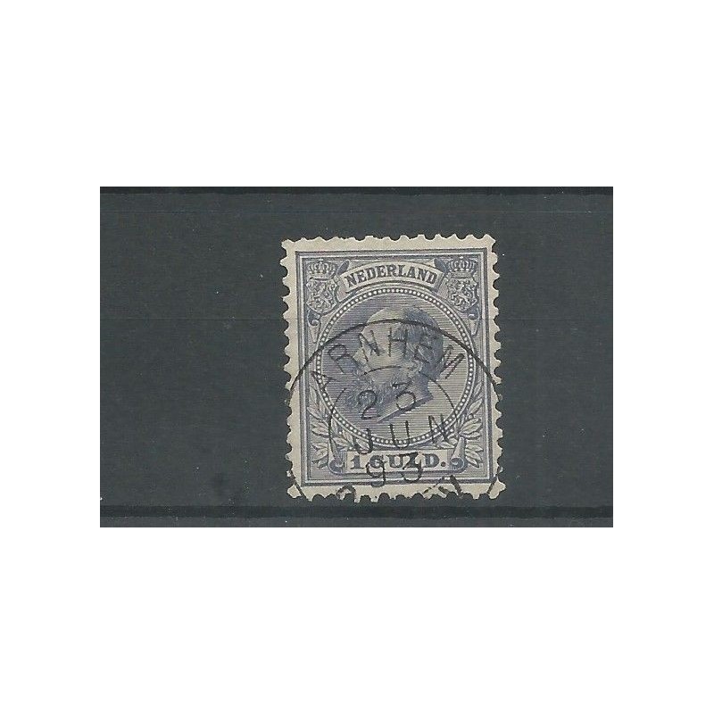 Nederland 28 met "ARNHEM 1893" kleinrond VFU/gebr  CV 50  €