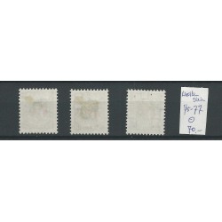 Liechtenstein 75-77 Geburtstag des Fürsten  1927 VFU/used  CV 70 €