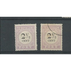 Suriname P9  Type III lange breuk VFU & MH/unused  CV 15 €  EXTREMELY FINE !!