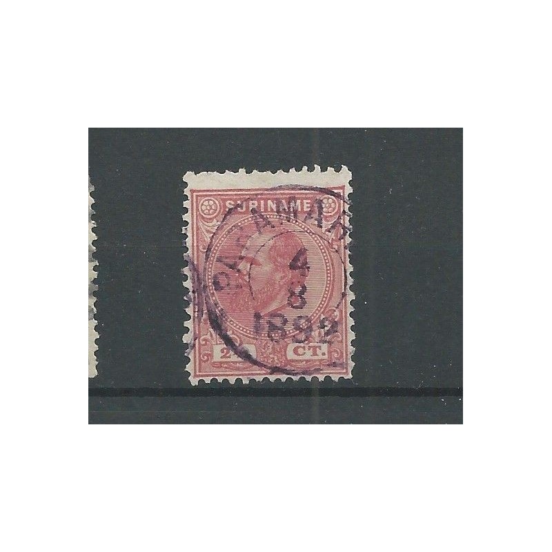 Suriname 3C Willem III  VFU/ongebr  CV 2 €  Pracht !!