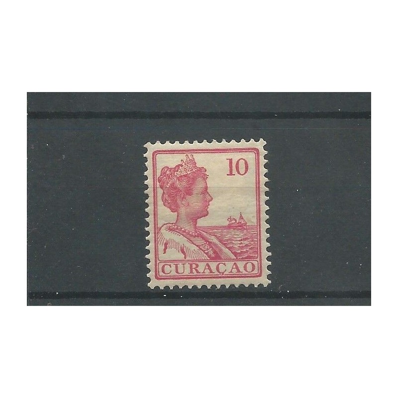 Curacao 57 Wilhelmina 10ct  MH/ongebr  CV 34 €  Pracht !!