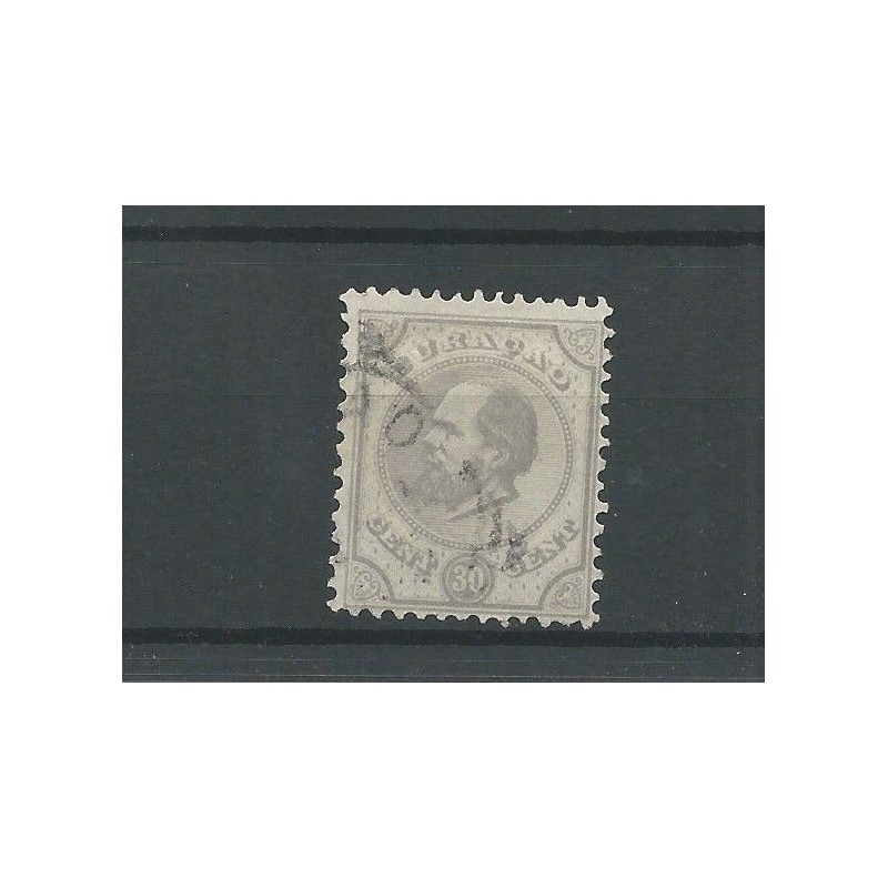 Curaçao 8D Willem III  30ct  VFU/used  CV 70 €  Extremely fine !!