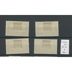 Liechtenstein 78-81  RHEINNOT 1928  MH/unused   CV 260 €