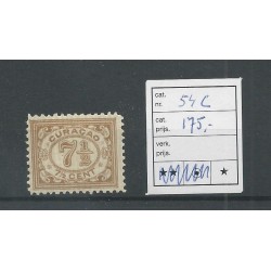 Curaçao 54C  Numeral 7,5ct  MH/unused  CV 175 €  Extremely fine !!