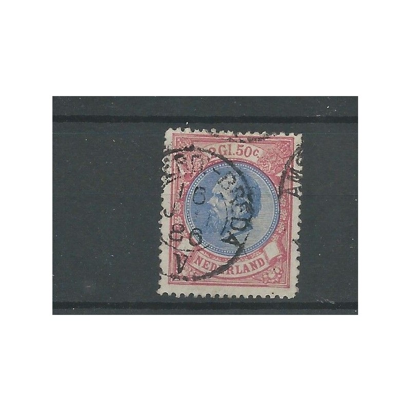 Nederland 29 met "AMSTERD:-BREDA V 1886" VFU/gebr CV 180+ €